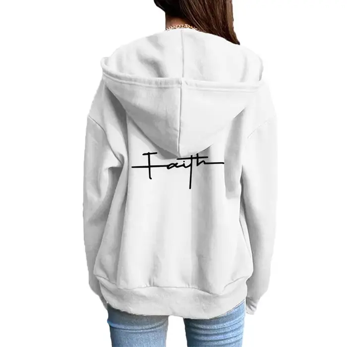 Femmes Cardigan à fermeture éclair manteau impression décontracté sweat à capuche sport Jogging vêtements de haute qualité polyvalent rue femme veste