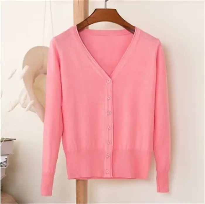 Cardigan à simple boutonnage pour femmes