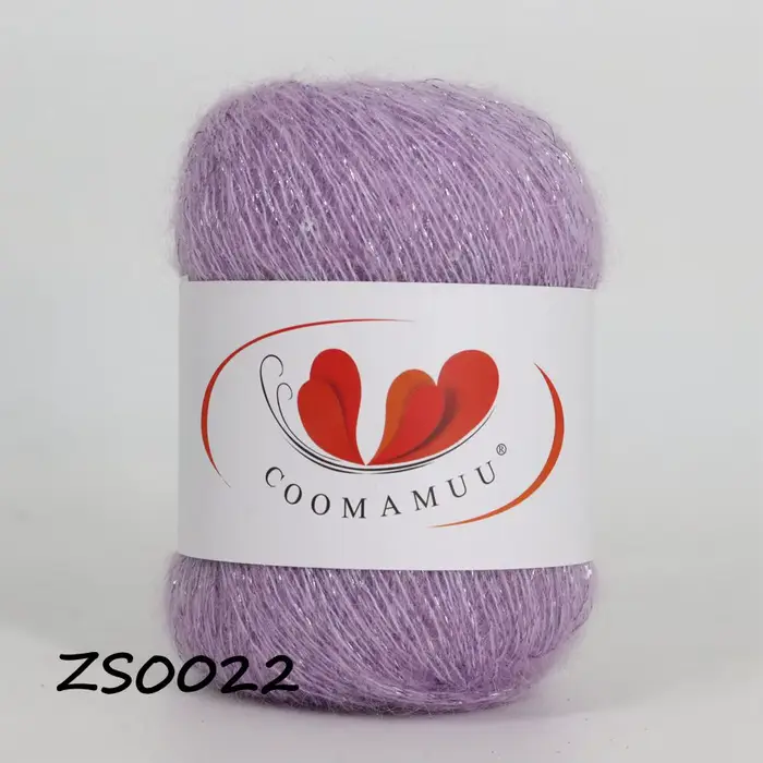 Fil à paillettes Mohair pour femmes, tricot à la main, fin, doux, bébé, Cardigan de pull d'été, 25g