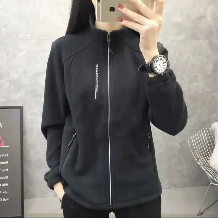Cardigan en polaire épais pour femme