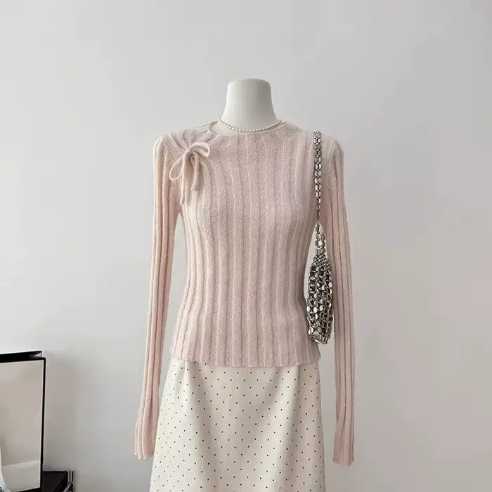 Pull rose ample à manches longues pour femmes automne hiver confortable élégant à offrir occassions spéciales