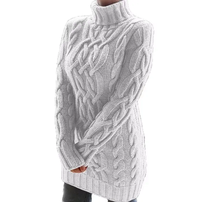 Chandails pour femmes, pull chaud à col roulé