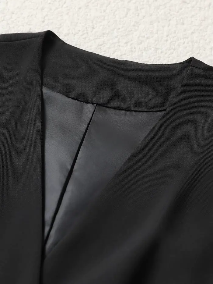 Gilet péplum élégant à col en v pour femmes