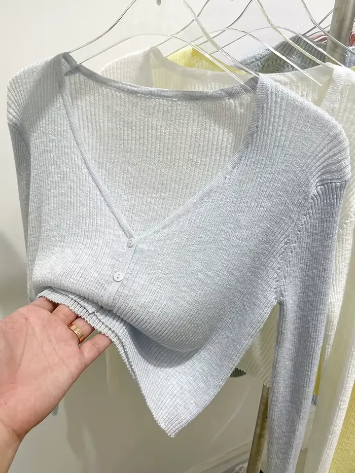 Cardigan Coréen Polyester Élégant Taille Unique Femmes Occasions Estivales Bureau Soirées