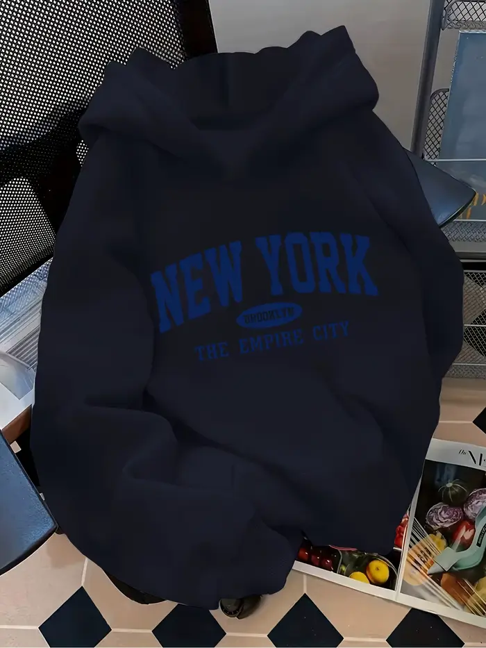 Sweat à capuche ample pour femme