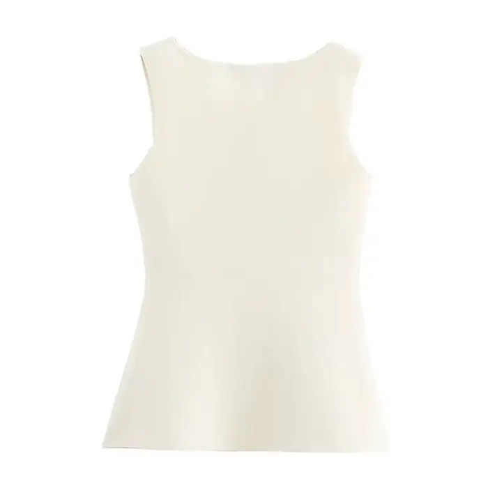 Gilet Mujer en polyester solide pour femmes style high street élégant pour l'été occasions variées