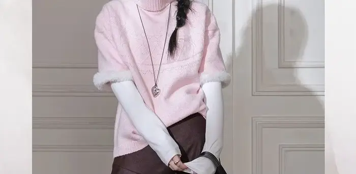 Pull à manches chauve-souris pour sœur douce, drame japonais, ample, à manches courtes, haut à col r