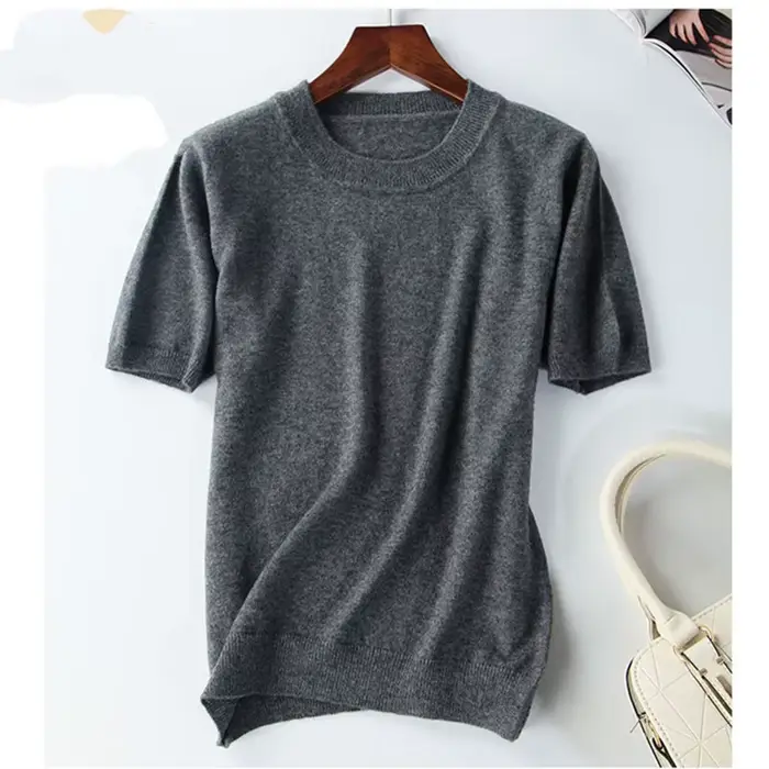 Pull en laine et microfibre pour femme, style décontracté, couleur unie, idéal pour l'été et les occasions spéciales