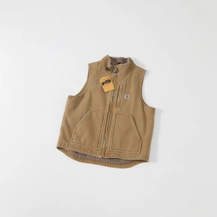 Gilet en velours d'agneau doublé polaire