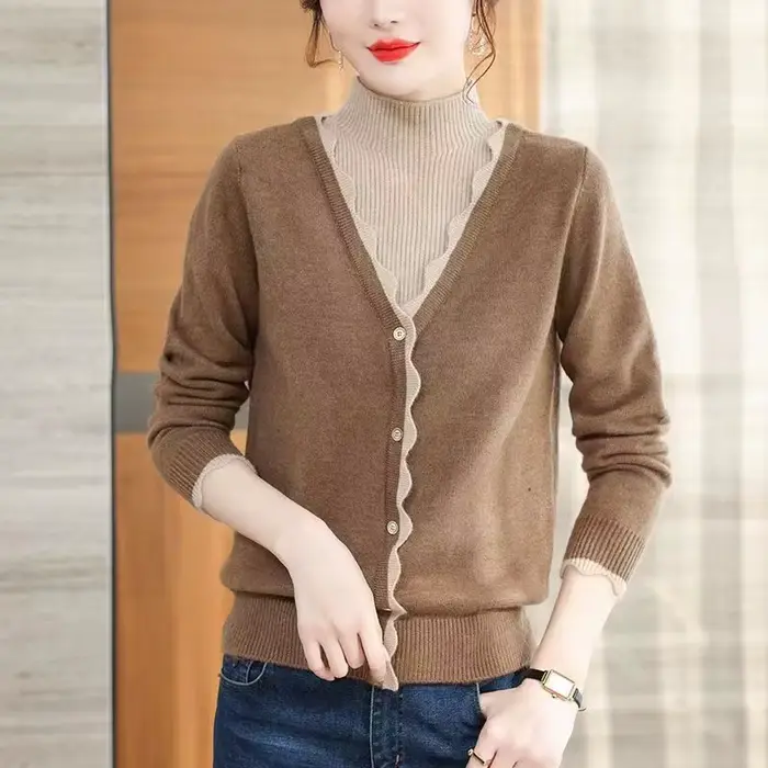 Pull à col mi-haut pour femme