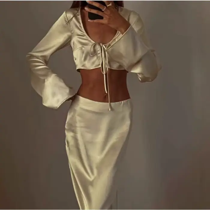 Ensemble tailleur femme : Cardigan à manches longues