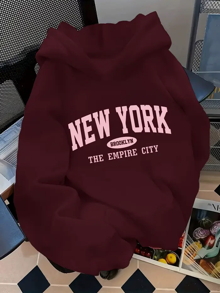 Sweat à capuche ample pour femme