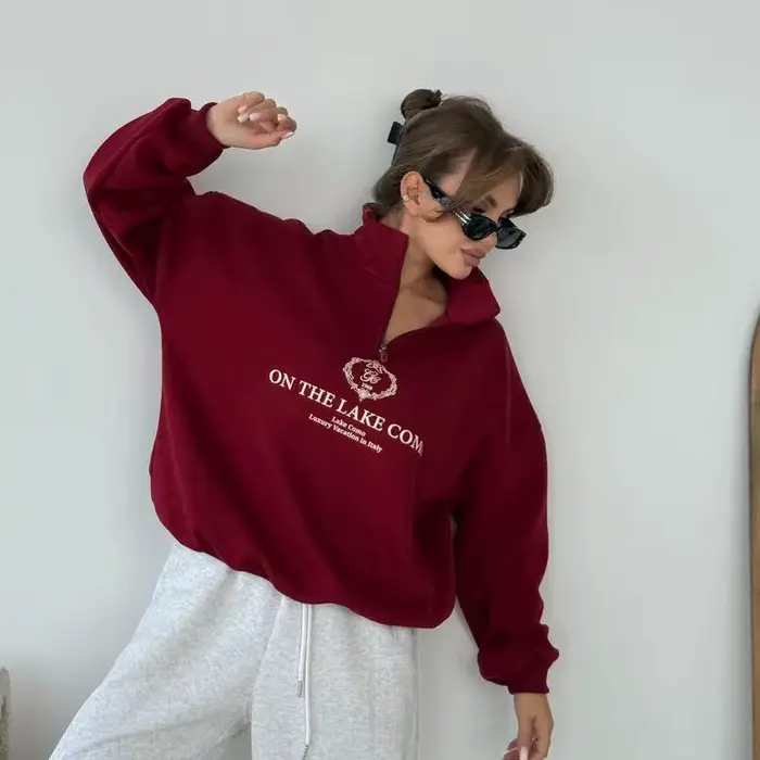 Pull rouge vin tendance