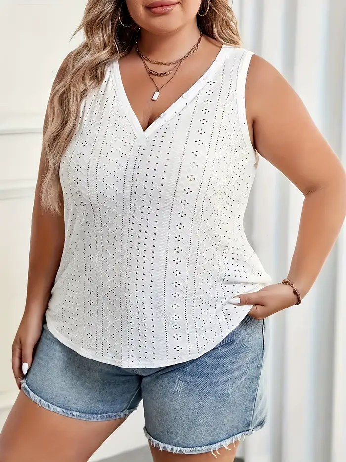 Gilet élégant brodé à trous directs, col en v, boutons, haut brodé à la mode et élégant pour femmes