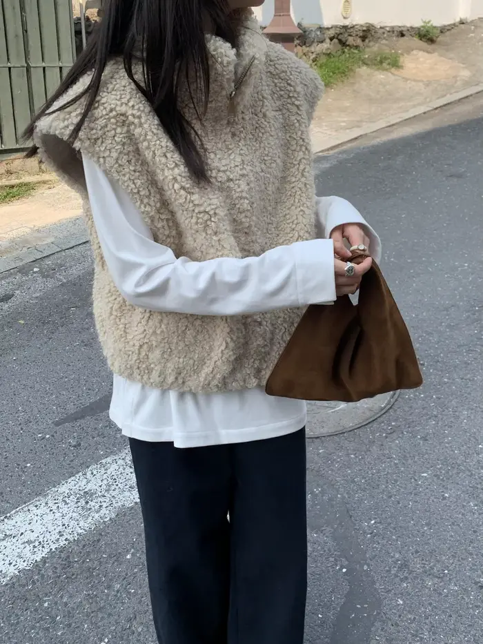 Gilet d'agneau polyvalent haut de gamme