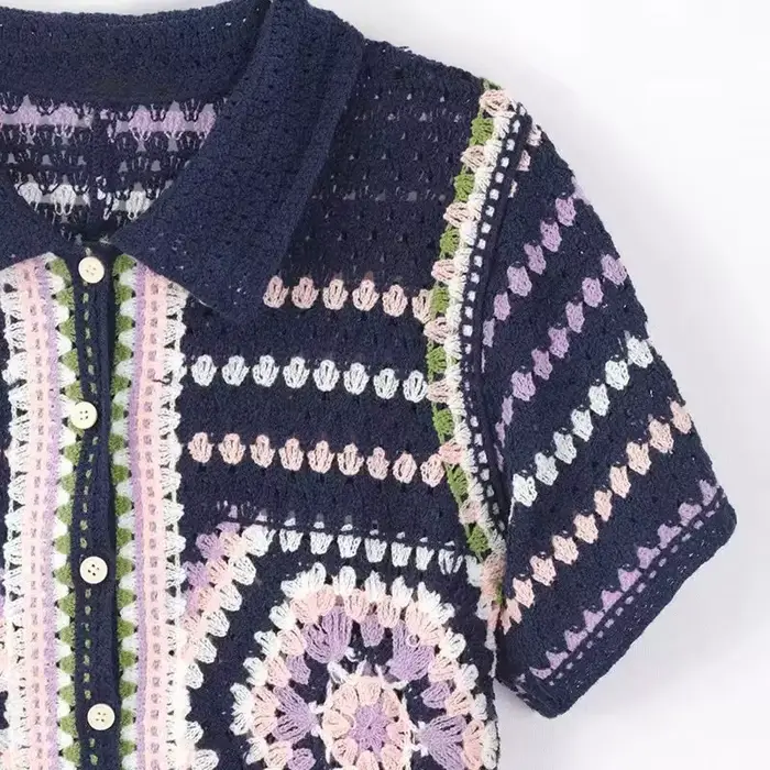 Cardigan en crochet pour femme