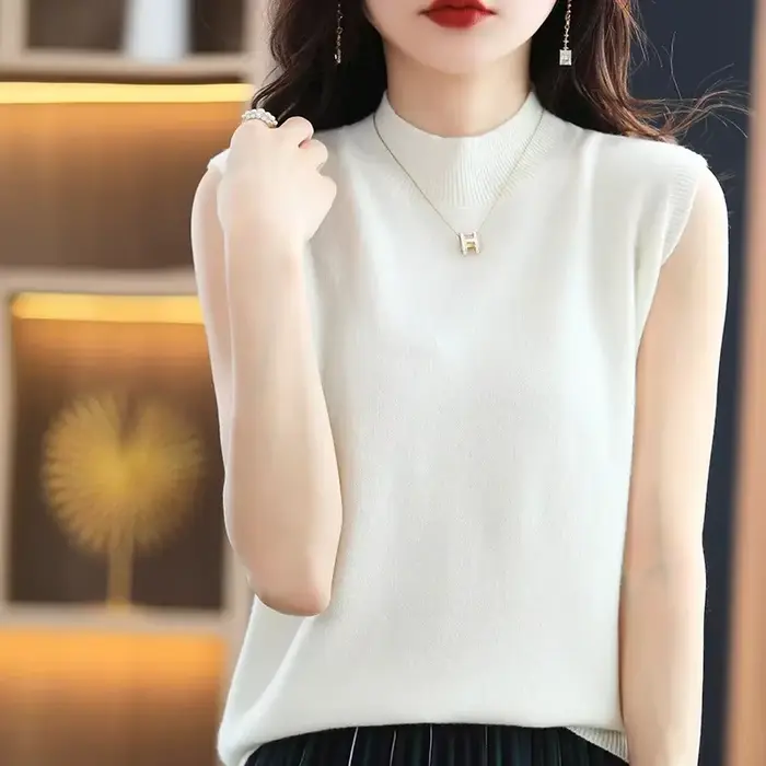 Pull en tricot chaud à col haut pour femme, pulls décontractés, coupe couvertes, glaçure, mode corée