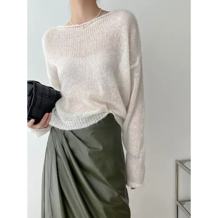 Cardigan en tricot Mohair doux