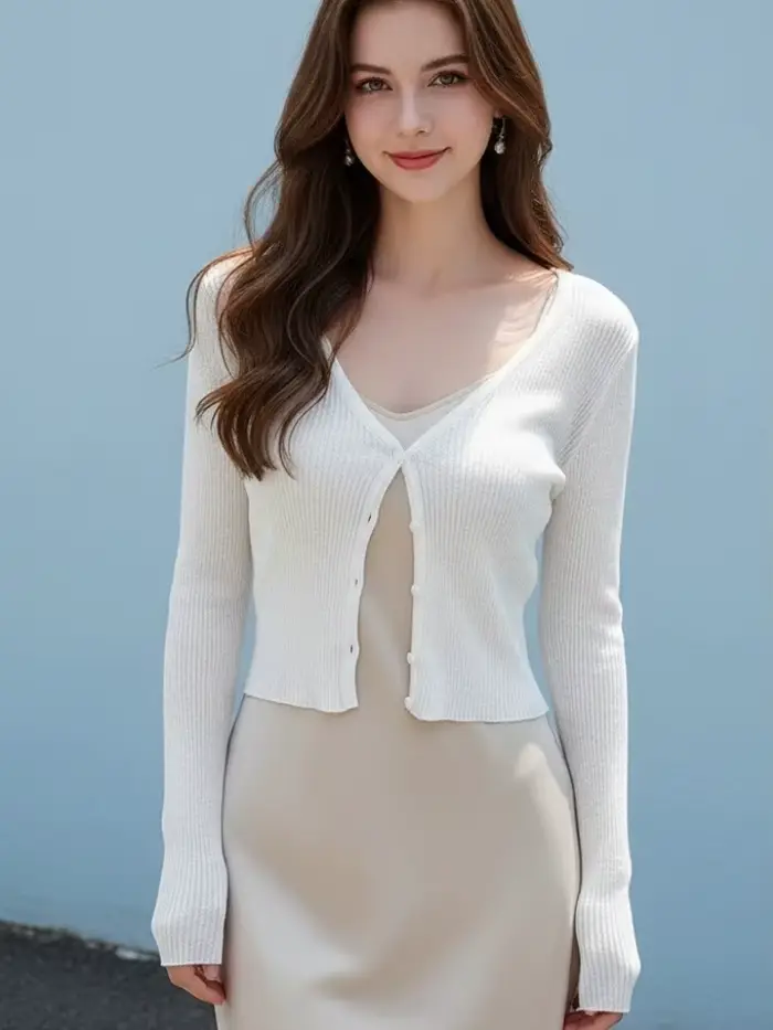 Cardigan coréen pour femme